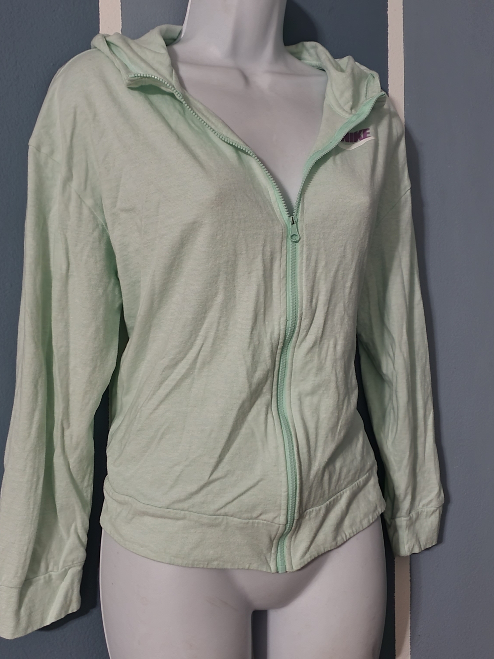 Nike Women's Mint Green Zip Hoodie